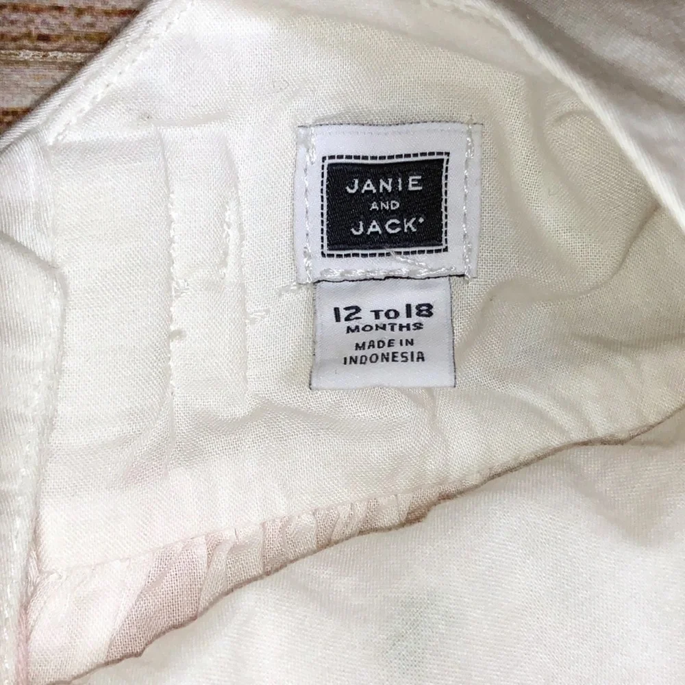 Janie and Jack Pink and White Sundress Size 12 to 18